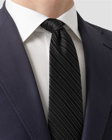 Tie Black Silk Blend 